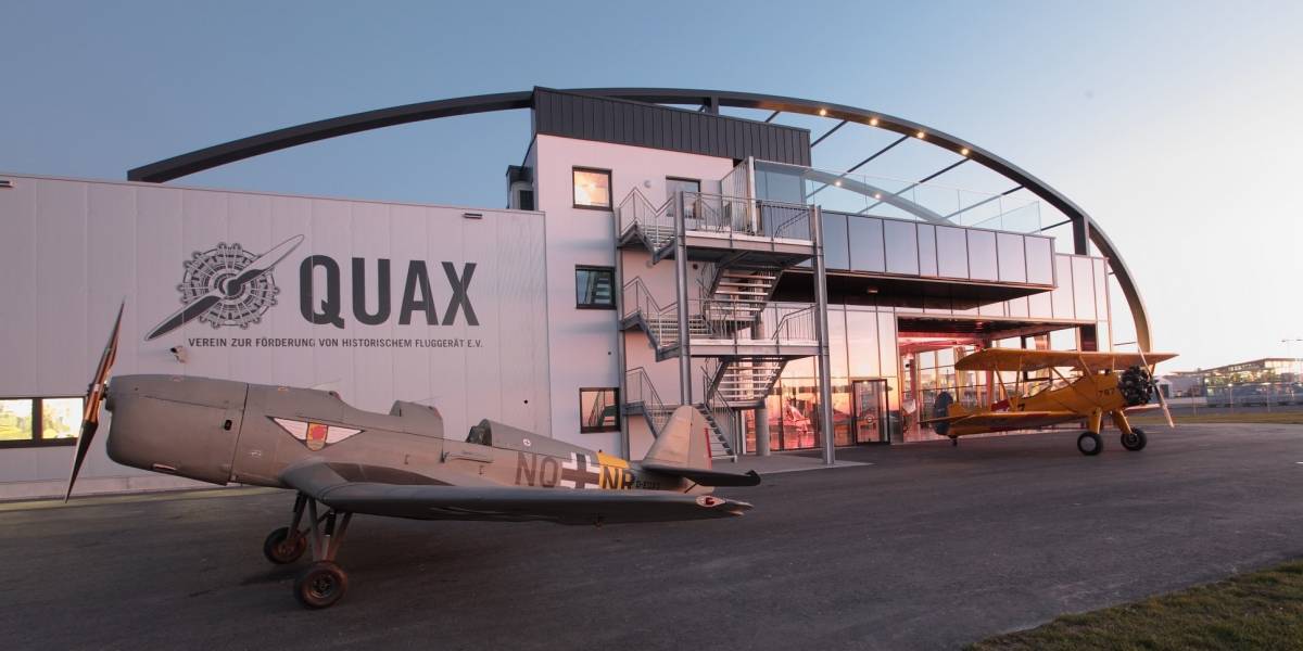 Quax-Hangar bij Paderborner-Lippstadt Airport